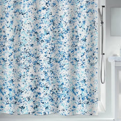 Spirella - Rideau de douche Polyester vision 120x200cm Bleu & Blanc