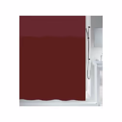 Rideau de douche Polyester URBANKO 120x200cm Rouge Spirella