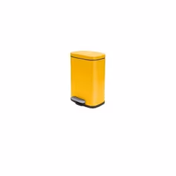 Spirella Akira, 5 L, Rectangulaire, Acier, Jaune, Pédale, Acier