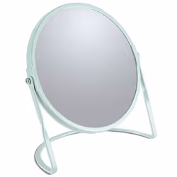 Miroir grossissant sur pied Acier AKIRA Vert Glacé mat Spirella