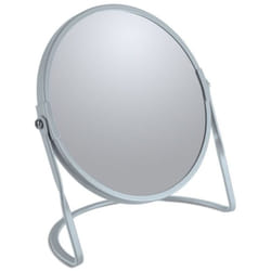 Miroir grossissant sur pied Acier akira Bleu Glacé mat Spirella