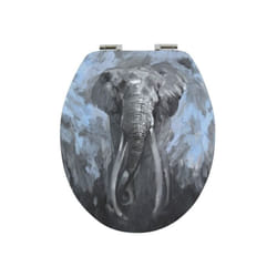 Abattant wc mdf elephant - Charnières Inox Spirella