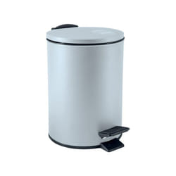 Spirella - Poubelle à pédale Acier adelar 5L Bleu Glace mat