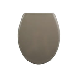 Spirella - Abattant wc easy clip Thermo Dur Taupe - Charnières Inox