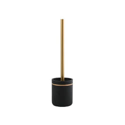 Spirella - Brosse Wc avec support Polyrésine bly Noir & Doré