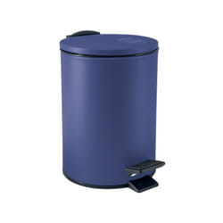 Spirella - Poubelle à pédale Acier adelar 3L Bleu mat