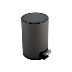 Spirella - Poubelle à pédale Inox riku 5L Gris mat