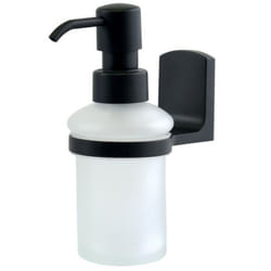 Spirella - Distributeur de savon à fixer Verre & Chromé taku Transparent & Noir
