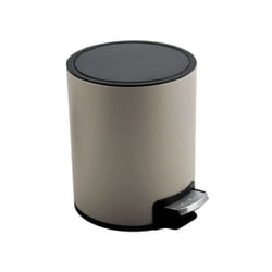 Spirella - Poubelle à pédale Inox riku 3L Taupe mat