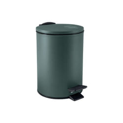 Spirella - Poubelle à pédale Acier adelar 3L Vert Foncé Mat