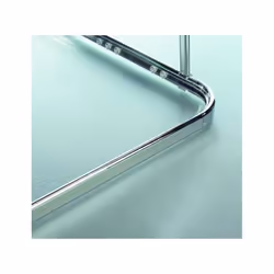 Barre tringle pour rideau de douche d'angle de la marque Spirella. MONTAGE FACILE: Inclus glisseurs afin de faciliter la mise ...