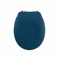 Spirella Abattant Wc Thermo Dur NEELA Pétrole Mat - Charnières ABS Chromé, Allongé, Abattant rigide, Essence, ABS, Duroplast, ...