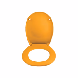 Spirella Abattant Wc Thermo Dur NEELA Jaune Mat - Charnières ABS Chromé