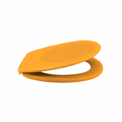 Spirella Abattant Wc Thermo Dur NEELA Jaune Mat - Charnières ABS Chromé