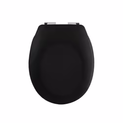 Spirella Abattant Wc Thermo Dur NEELA Noir Mat - Charnières ABS Chromé