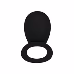 Spirella Abattant Wc Thermo Dur NEELA Noir Mat - Charnières ABS Chromé