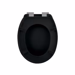 Spirella Abattant Wc Thermo Dur NEELA Noir Mat - Charnières ABS Chromé - Vue supplémentaire 4