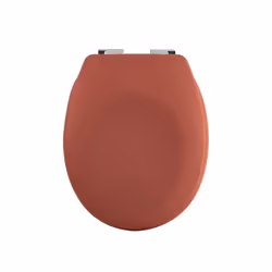 Spirella Abattant Wc Thermo Dur NEELA Terracotta Mat - Charnières ABS Chromé, Allongé, Abattant rigide, Terre cuite, ABS, Dur ...