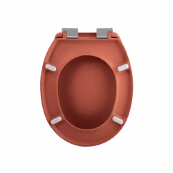 Spirella Abattant Wc Thermo Dur NEELA Terracotta Mat - Charnières ABS Chromé - Vue supplémentaire 4