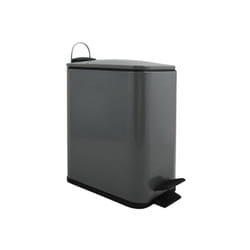 Spirella - Poubelle à pédale Inox erik 5L Gris mat