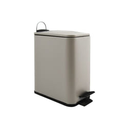 Spirella - Poubelle à pédale Inox erik 5L Taupe mat