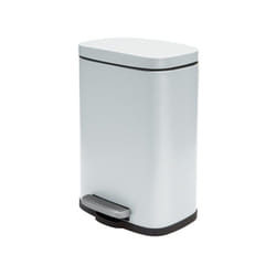 MSV 10.21562 poubelle Rectangulaire Acier Blanc