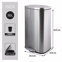 MSV 10.21569 poubelle Rectangulaire Acier