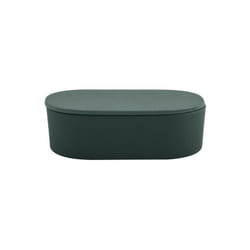 Boite à cotons Fibres de Bambou takeo Vert Foncé Spirella