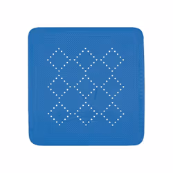 Spirella 7610583245717, Tapis de bain anti-dérapant, Adultes, Bleu, PVC, 550 mm, 550 mm