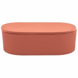 Spirella Takeo, Boîte de rangement, Terre cuite, Ovale, Fibre de bambou, Monochromatique, 182 mm