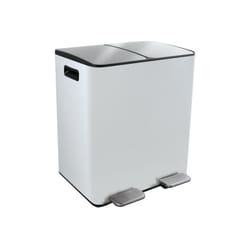 MSV 10.29478 poubelle Rectangulaire Acier Blanc