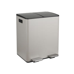 MSV 10.29479 poubelle Rectangulaire Acier Taupe