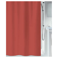 Spirella Primo rideau de douche Anneau Polyester Terre cuite