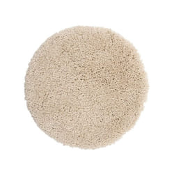 Spirella - Tapis de bain rond Microfibre highland Ø110cm Ecru