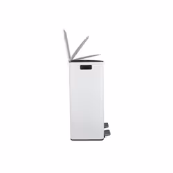 MSV 10.29498 poubelle Rectangulaire Acier Blanc