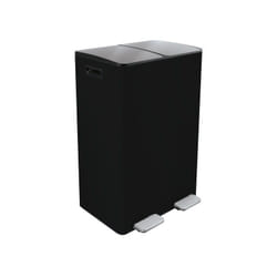 MSV 10.29501 poubelle Rectangulaire Acier Noir
