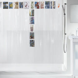 Spirella Postcard rideau de douche Anneau PVC Transparent