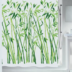 Spirella 7610583420572 rideau de douche Anneau Polyester Vert, Blanc
