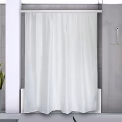 Barre tringle pour rideau de douche d'angle de la marque Spirella MONTAGE FACILE: Inclus glisseurs afin de faciliter la mise  ...