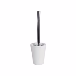 Porte Brosse Wc de la marque Spirella. La brosse et le récipient sont faciles à nettoyer et ont un support solide. Le design  ...