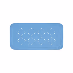 Spirella 7610583705303, Tapis de bain anti-dérapant, Adultes, Bleu, PVC, 910 mm, 360 mm