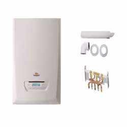 Description générale Le pack chaudière gaz murale SAUNIER DUVAL ThemaFast Condens F25 de 25 kW inclut tout le nécessaire pour ...