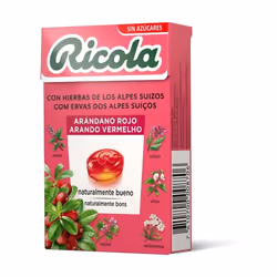 Open Food Ricola Cranberry Bonbons suisses aux plantes - Ricola - 50 g, 1 g, 50 g, C, e330, e950, e951, e953, Arômes Naturels ...