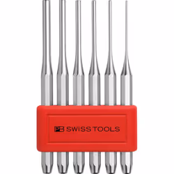 Ensemble de pilotes de spline PB 755.BL • Tige de 8 kant • Forme cylindrique d'épine • Acier à outils • Tête de percussion ré ...