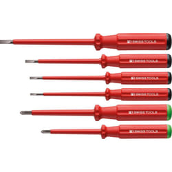 Pb Swiss Tools - Set Tournevis vde 6-unités Fente/PZ en carton Classic