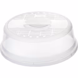 Rotho 17113, Couvercle anti-éclaboussure micro onde, Transparent, Polypropylène (PP), XL, Suisse, 265 mm