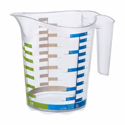 Rotho 1750610379, 1 L, acrylonitile styrène (SAN), Transparent, 127 mm, 157 mm, 185 mm