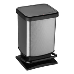 Rotho 1754010273 poubelle 20 L Rectangulaire Polypropylène (PP) Noir, Graphite