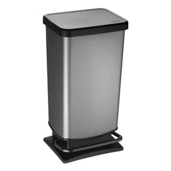 Rotho 1754110273 poubelle 40 L Rectangulaire Polypropylène (PP) Noir, Gris