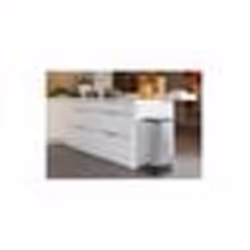 SUNDIS Poubelle de cuisine Paso 40 L - Décor métal - Ouverture pédale
